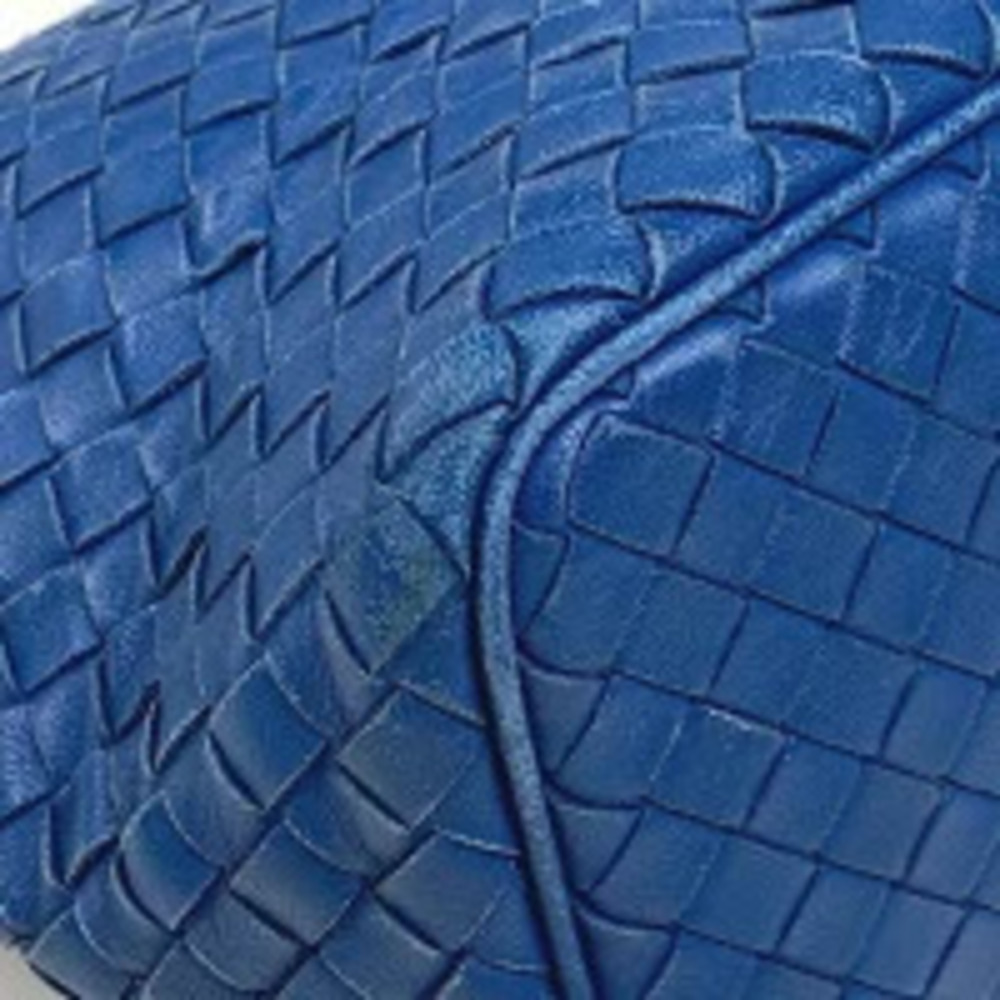 Bottega Veneta Shoulder Blue Bag Nappa Handbag Hobo Leather Intrecciato Blue
